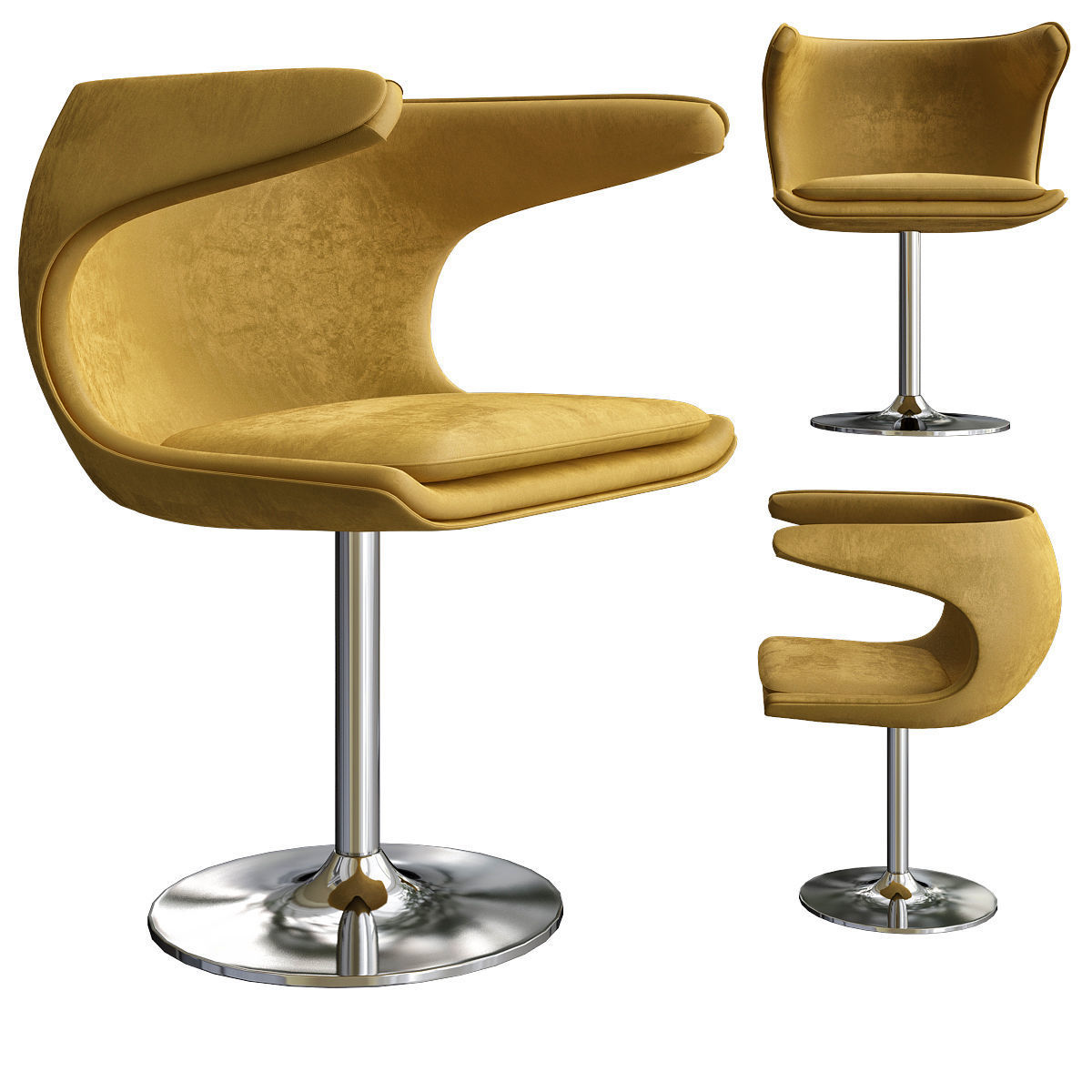 Chair - Armchair and Dinning table Collection 23 Pieces 3d model 3D model_15