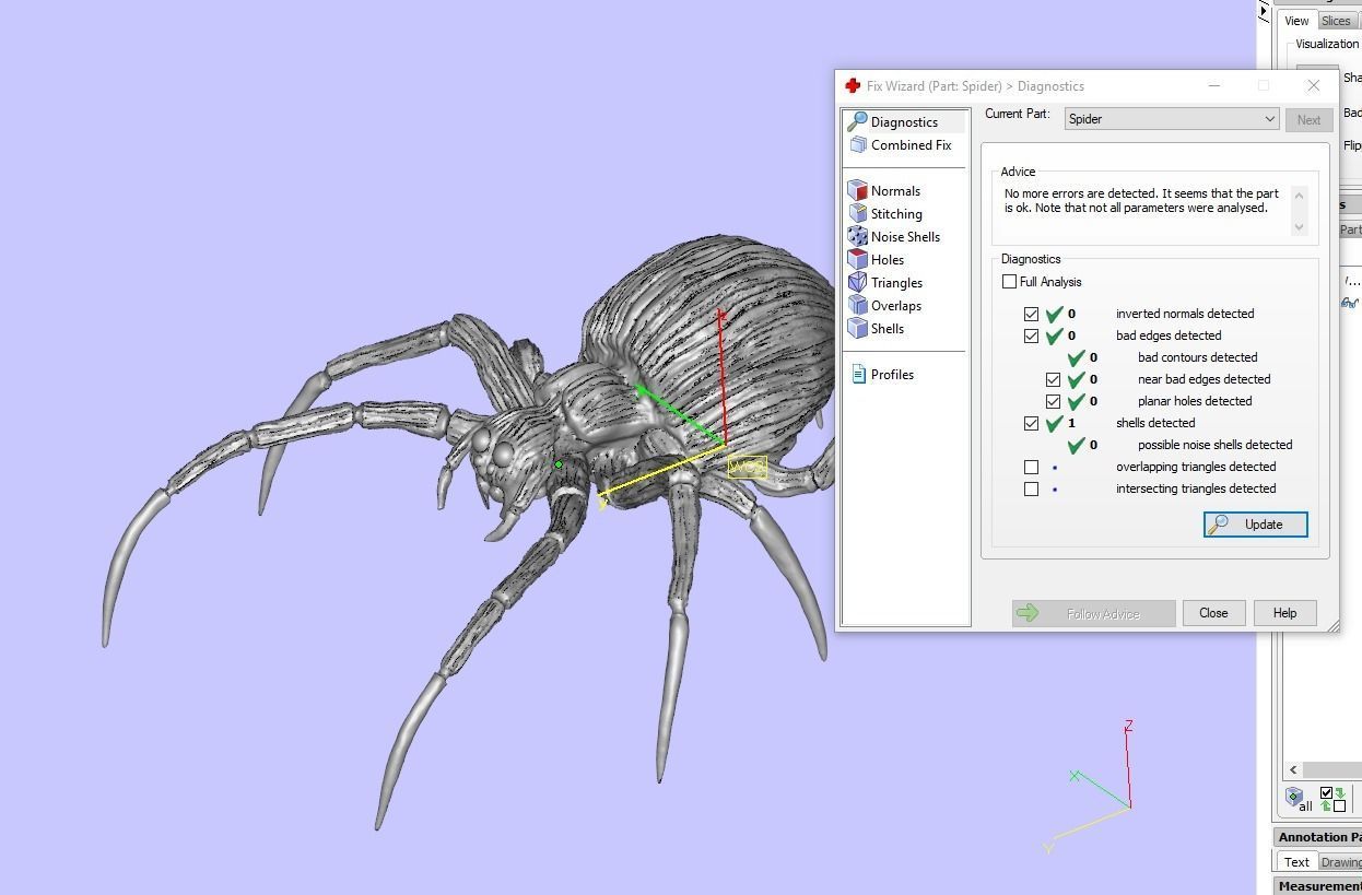 Spider 3D print model Low-poly 3D model_5