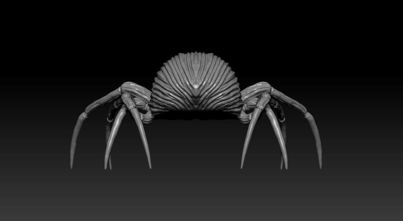 Spider 3D print model Low-poly 3D model_2