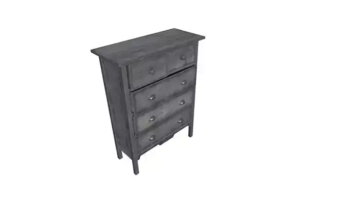 Drawer chest of drawers Free low-poly 3D model