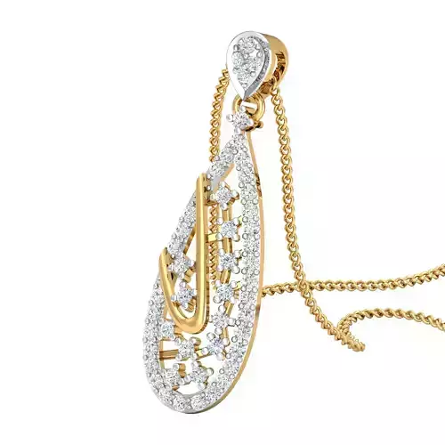 Women pendant-earrings set 3dm mgx render detail 3D print model