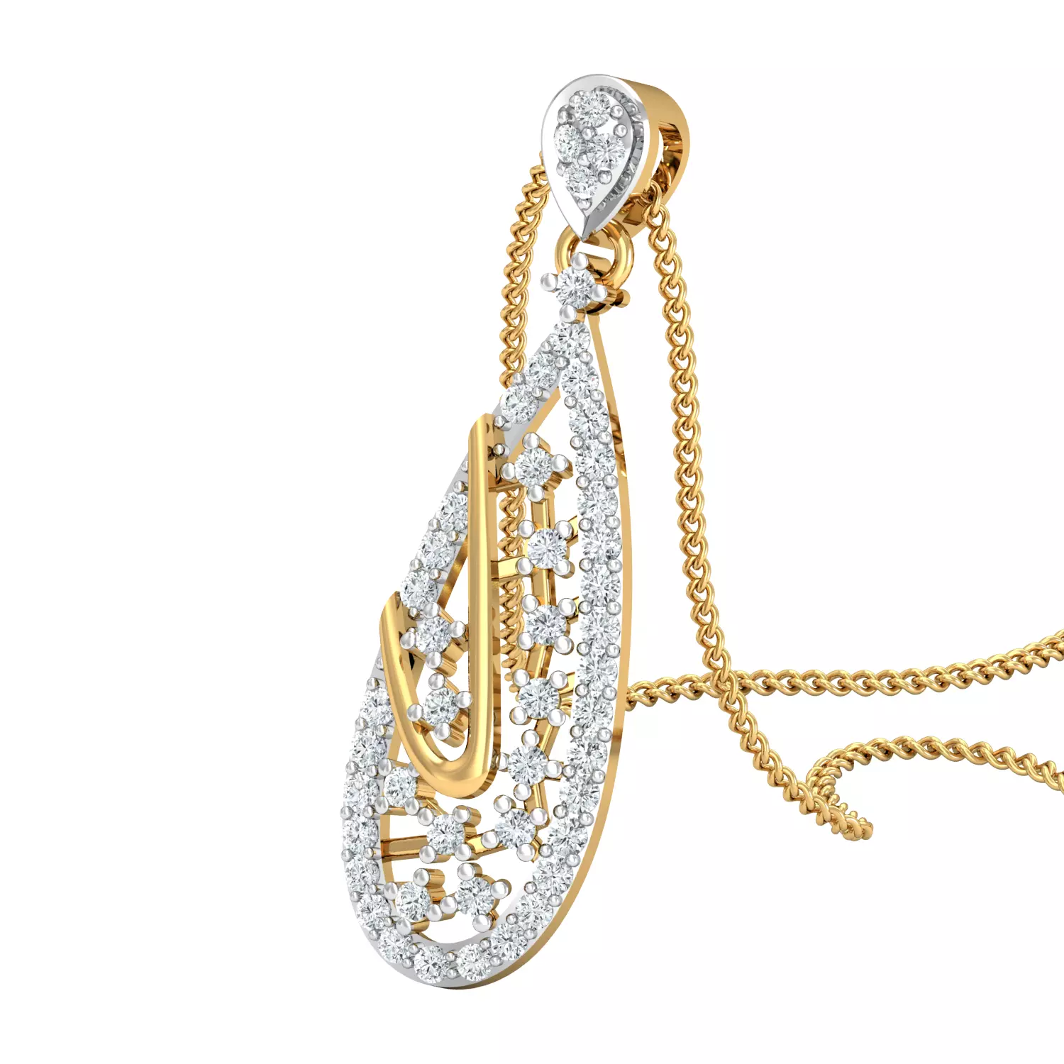 Women pendant-earrings set 3dm mgx render detail 3D print model 3D print model_0