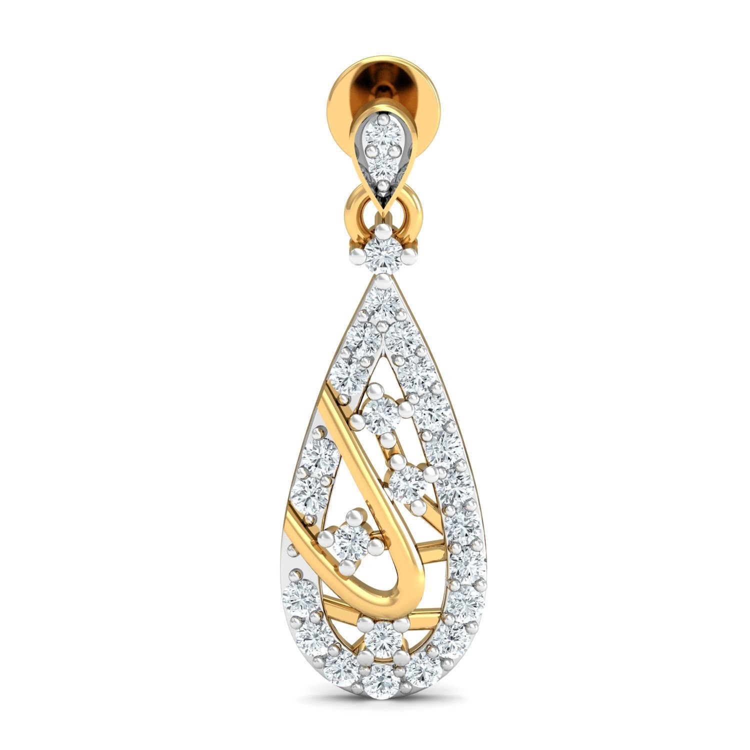 Women pendant-earrings set 3dm mgx render detail 3D print model 3D print model_5