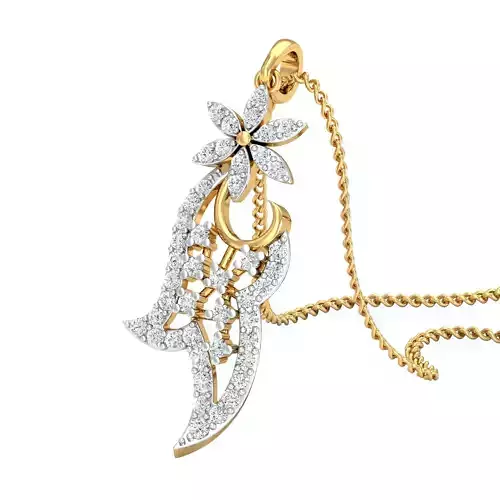 Women pendant-earrings set 3dm mgx render detail 3D print model