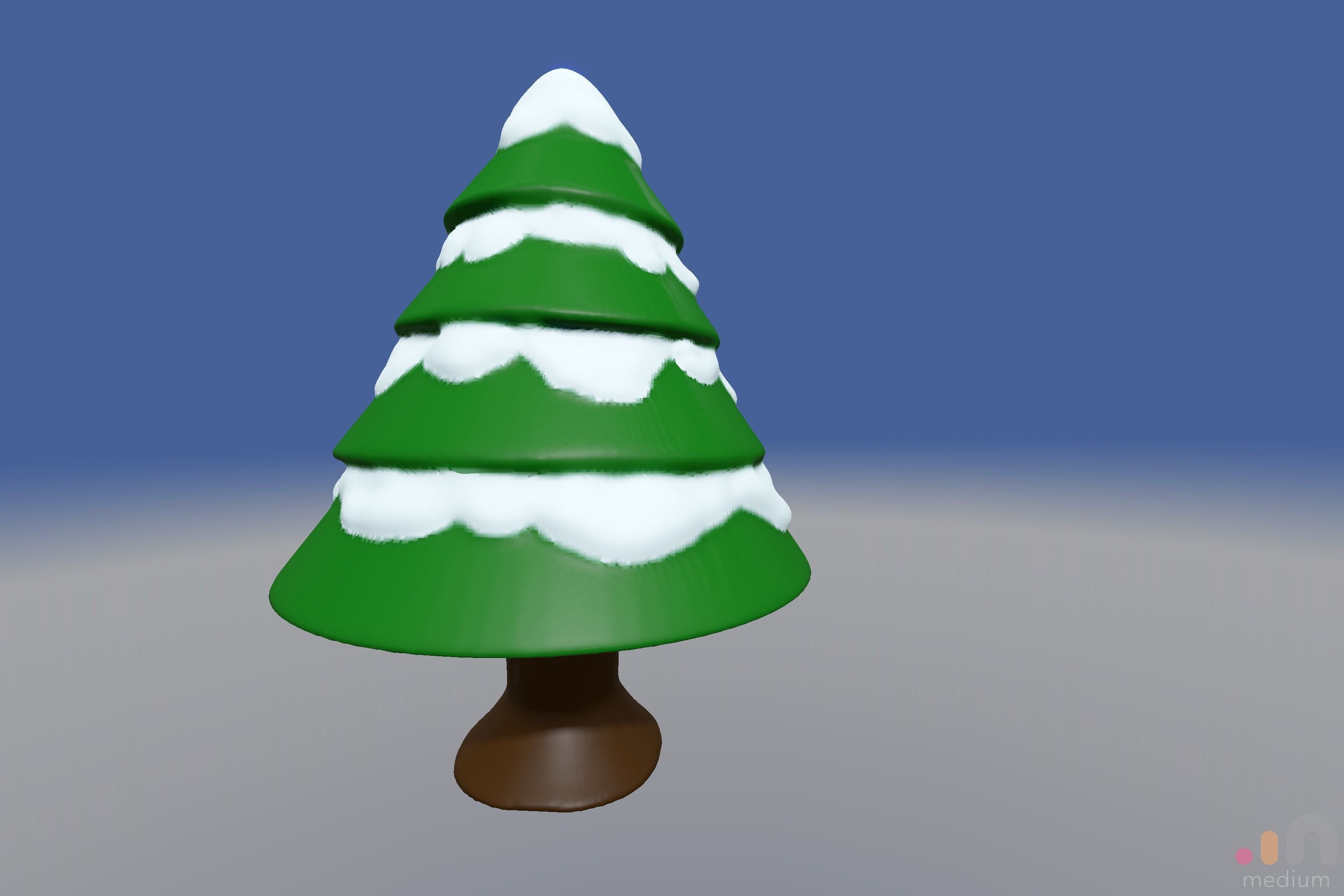 Christmas Tree with Snow 3D print model_3