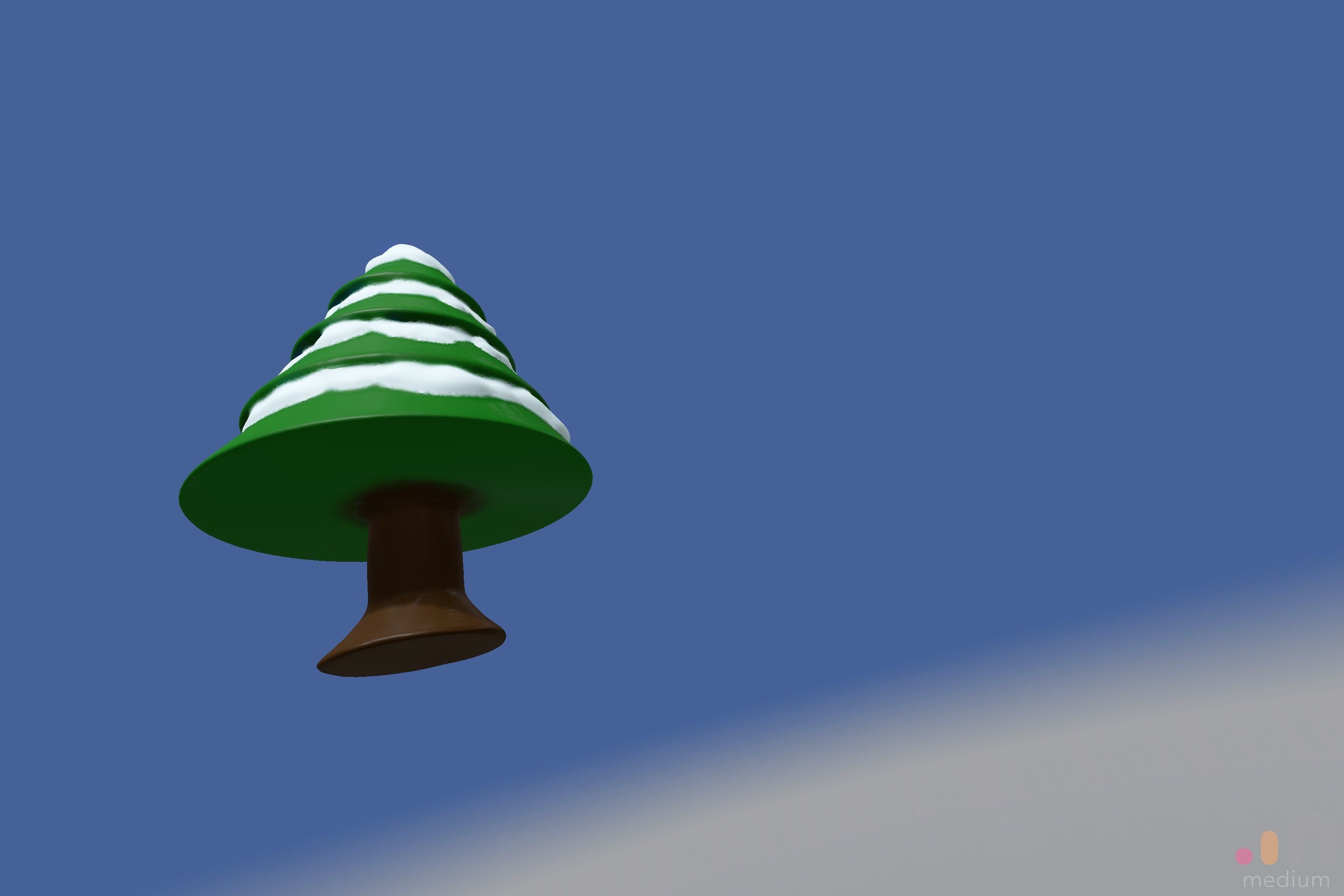 Christmas Tree with Snow 3D print model_18