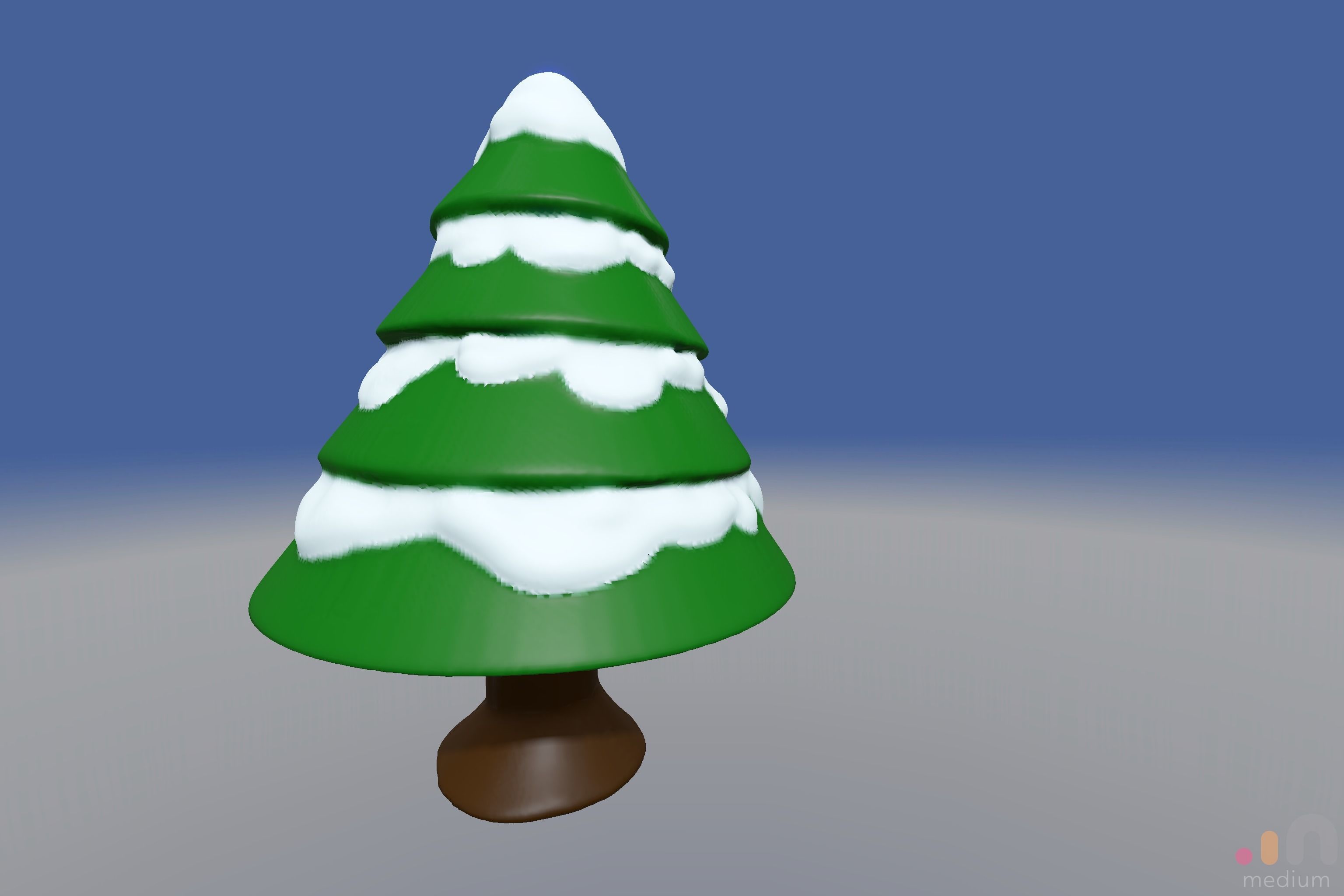 Christmas Tree with Snow 3D print model_5