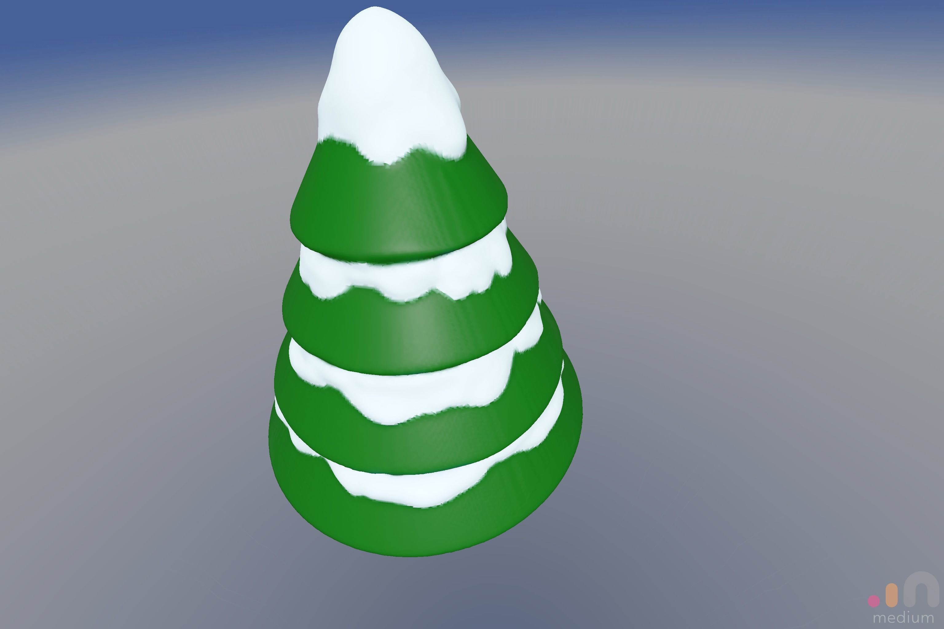 Christmas Tree with Snow 3D print model_10