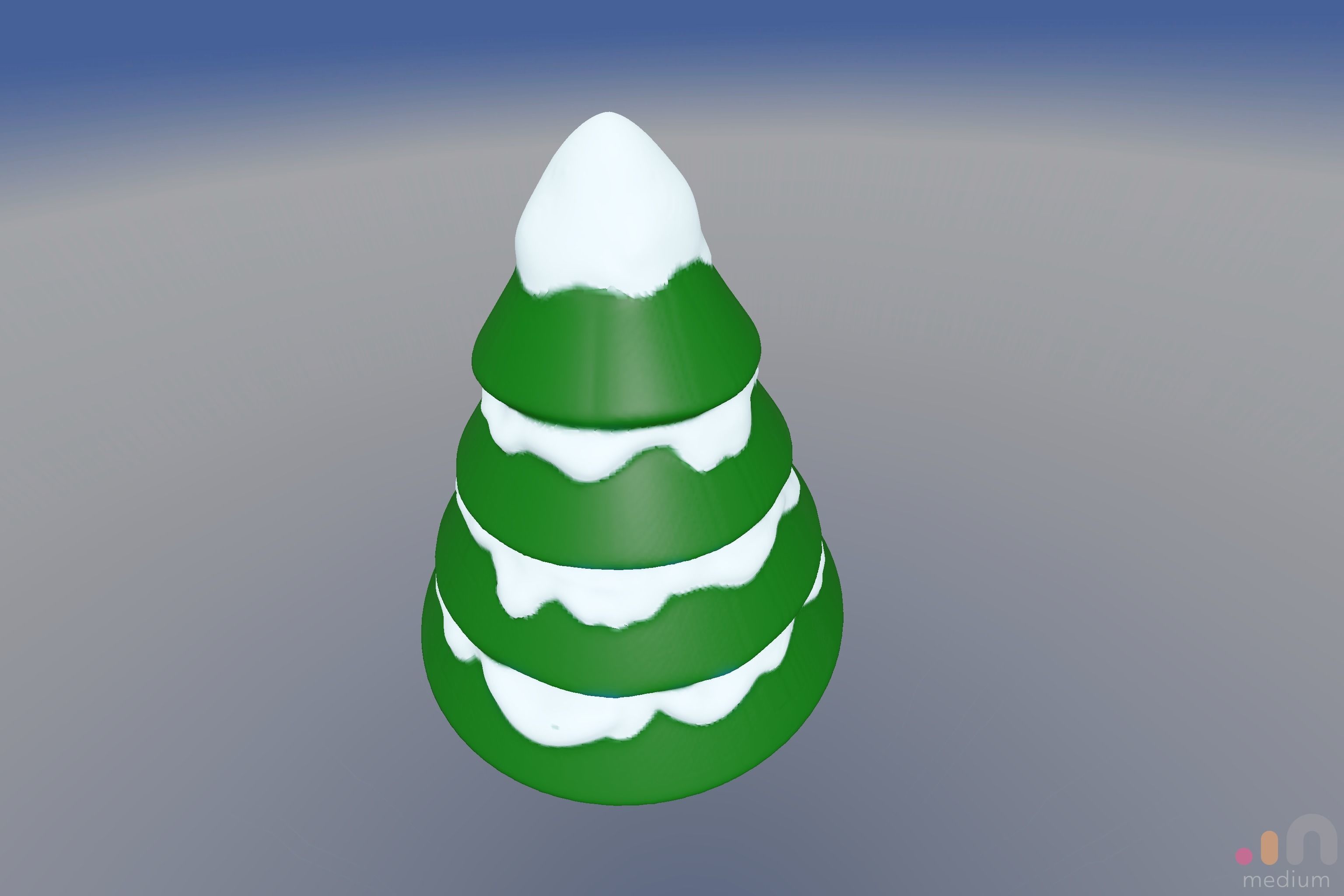 Christmas Tree with Snow 3D print model_7