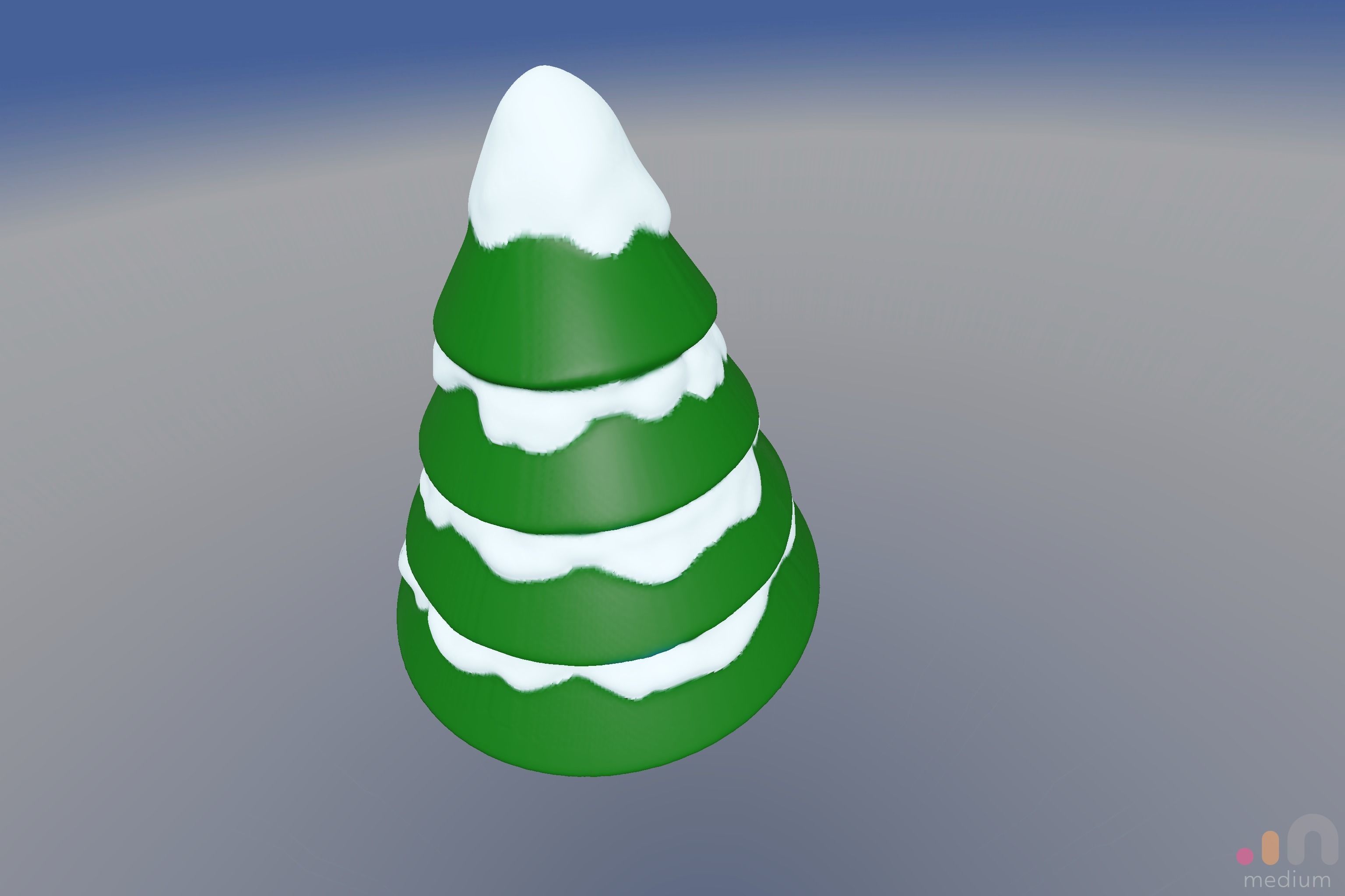 Christmas Tree with Snow 3D print model_9