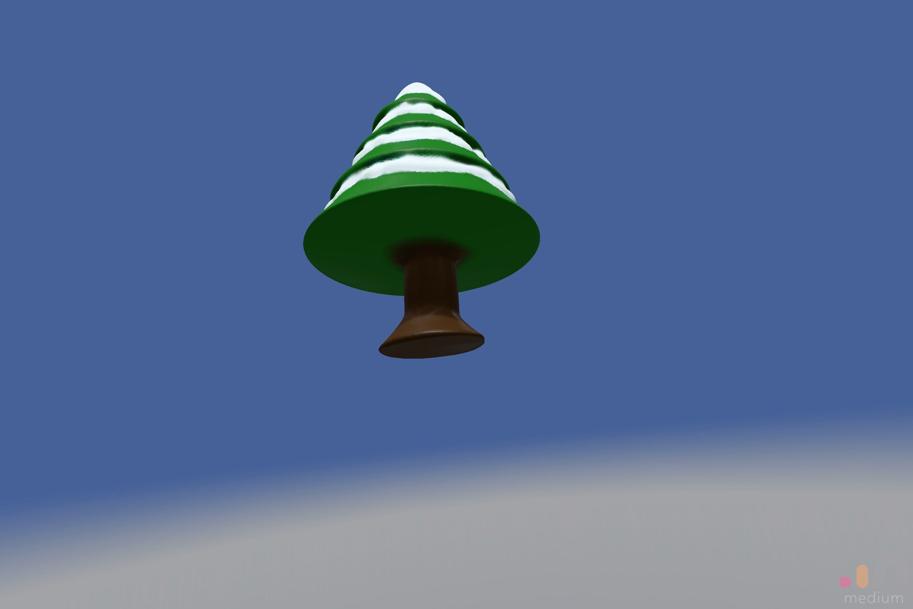 Christmas Tree with Snow 3D print model_16