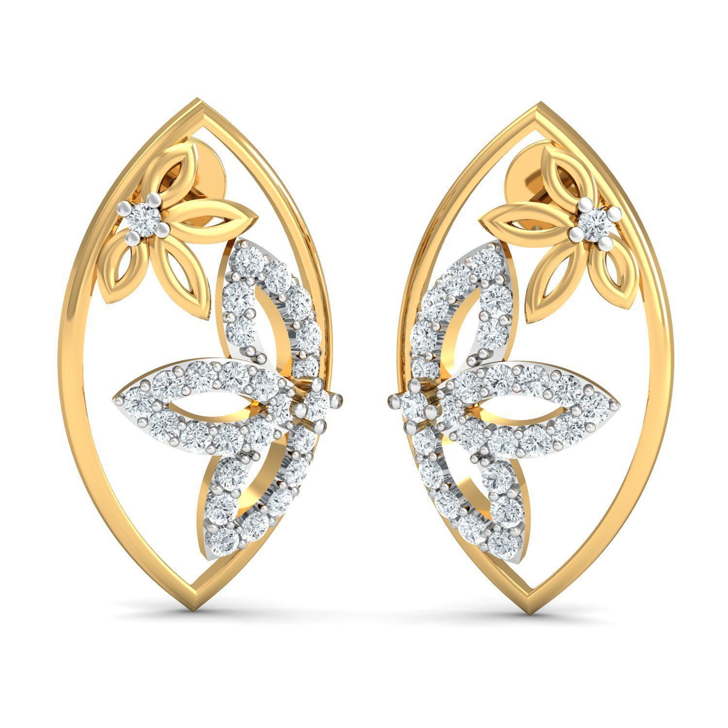 Women pendant-earrings set 3dm mgx render detail 3D print model 3D print model_4