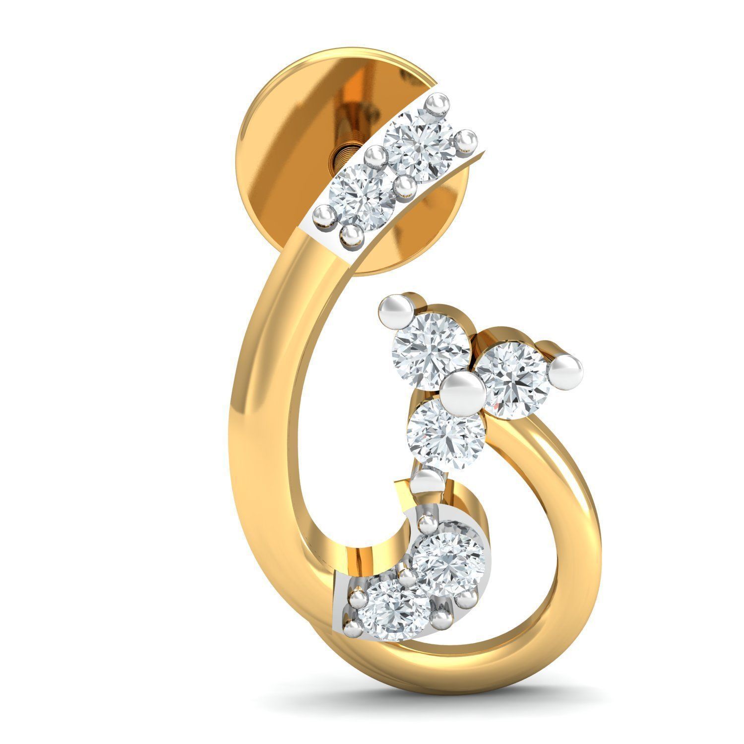 Women pendant-earrings set 3dm mgx render detail 3D print model 3D print model_5