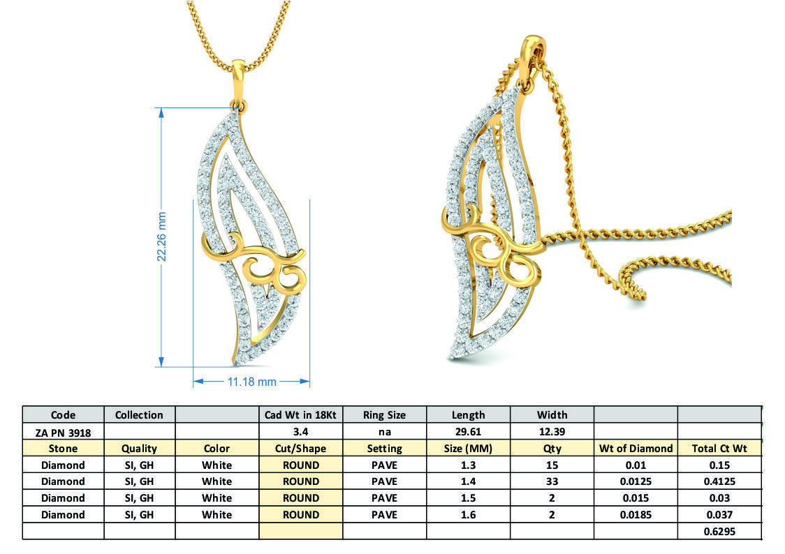 Women pendant-earrings set 3dm mgx render detail 3D print model 3D print model_3