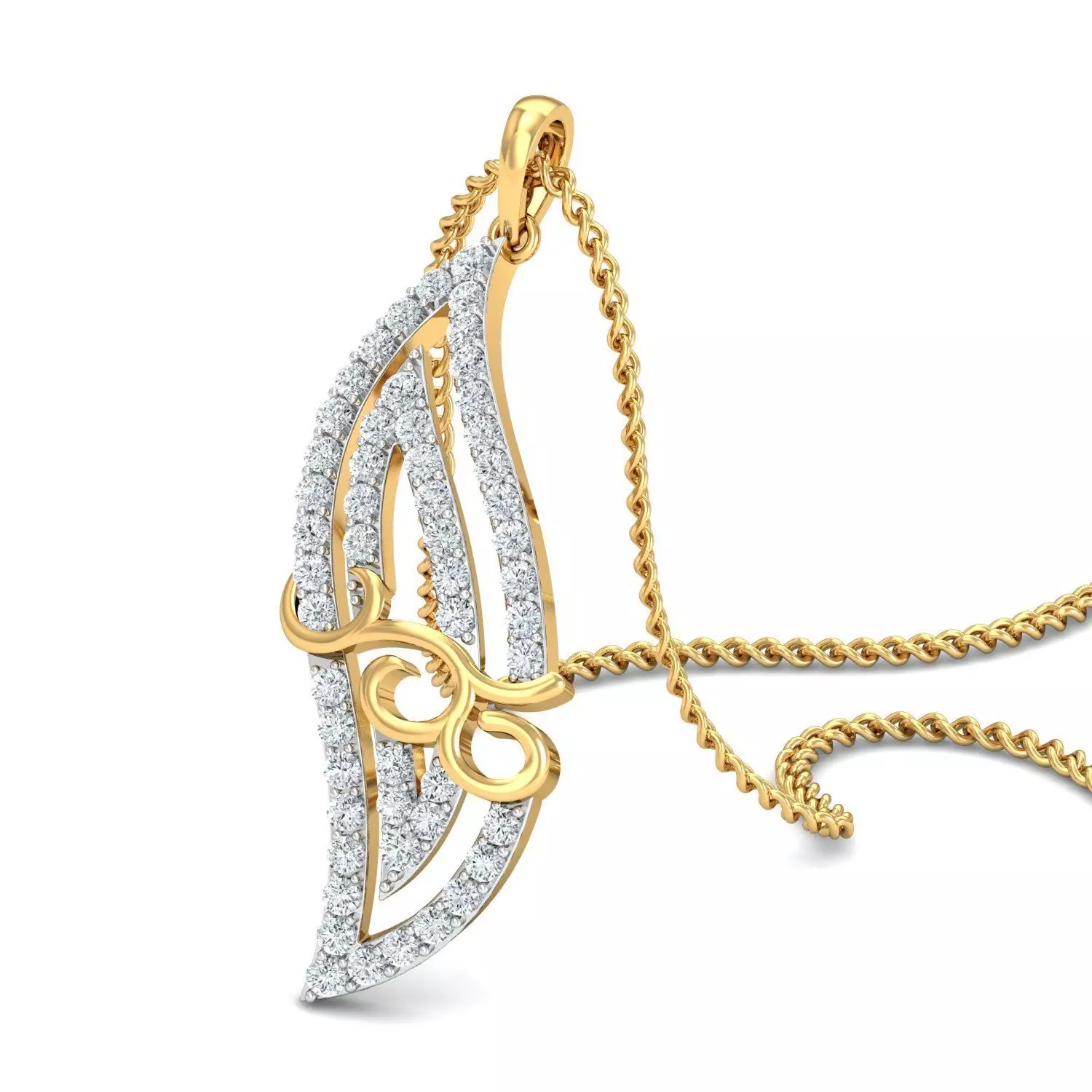 Women pendant-earrings set 3dm mgx render detail 3D print model 3D print model_0