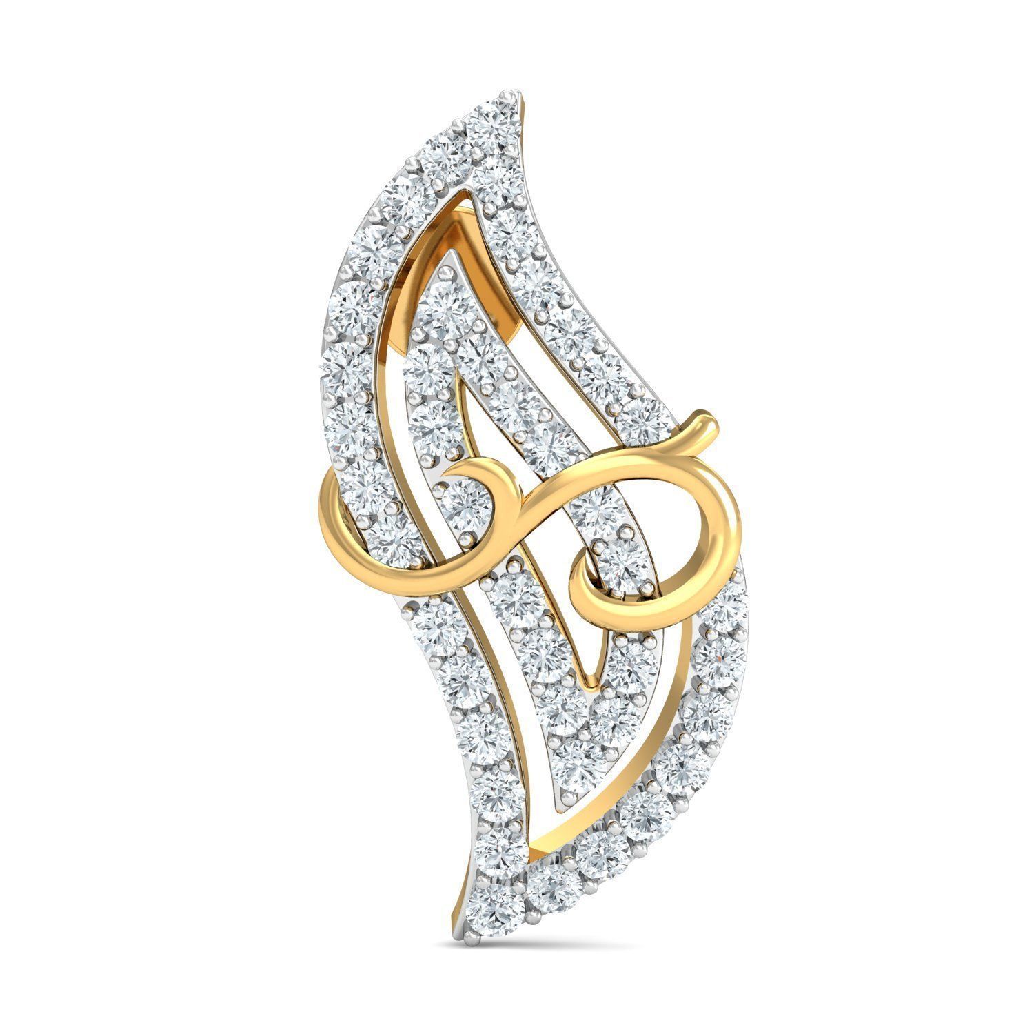 Women pendant-earrings set 3dm mgx render detail 3D print model 3D print model_5