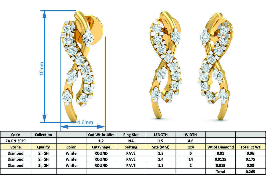 Women pendant-earrings set 3dm mgx render detail 3D print model 3D print model_7