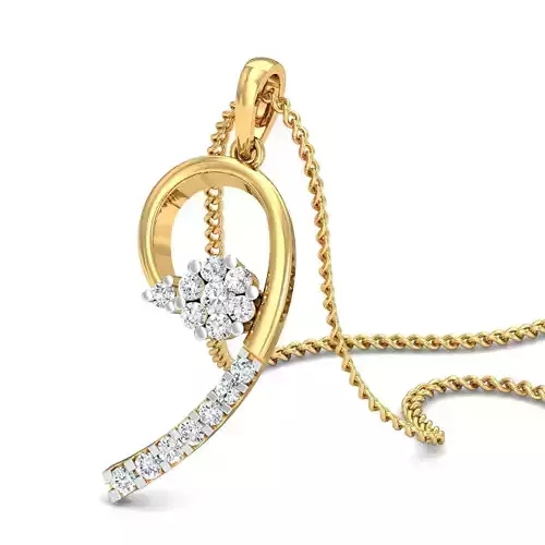 Women pendant-earrings set 3dm mgx render detail 3D print model 3D print model
