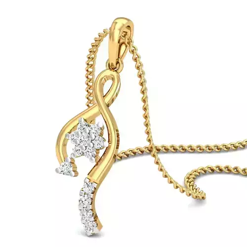Women pendant-earrings set 3dm mgx render detail 3D print model 3D print model