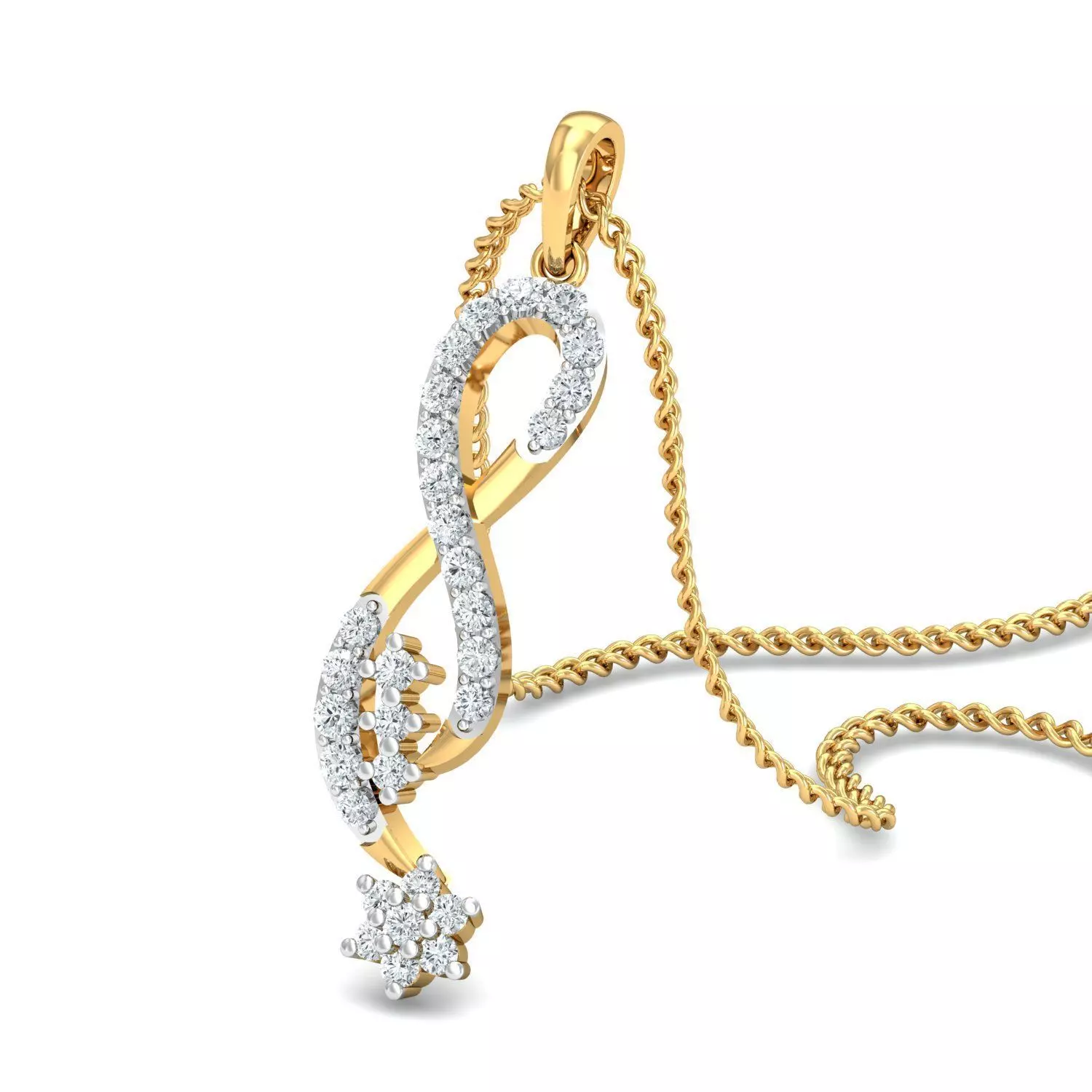 Women pendant-earrings set 3dm mgx render detail 3D print model 3D print model_0