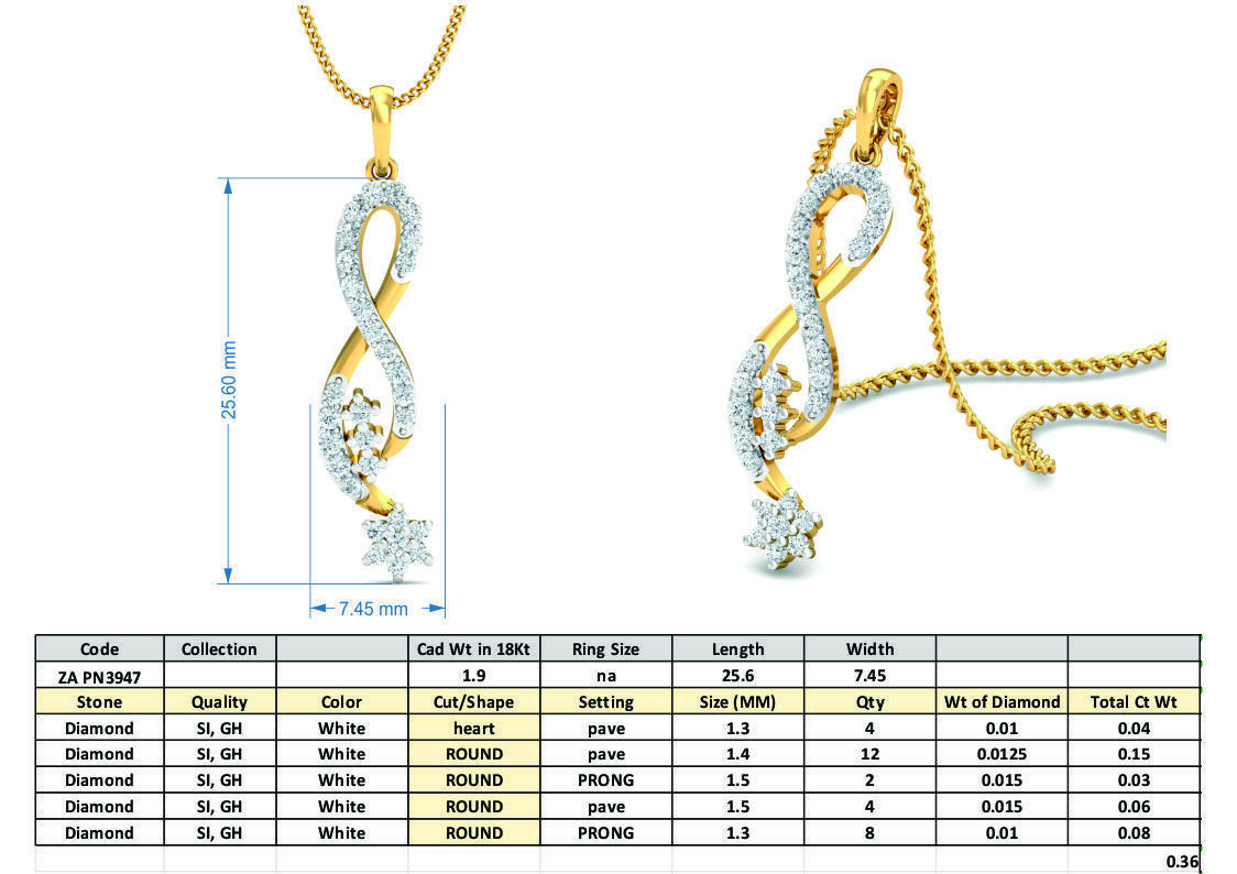 Women pendant-earrings set 3dm mgx render detail 3D print model 3D print model_7