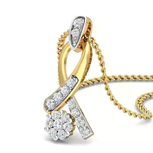 Women pendant-earrings set 3dm mgx render detail 3D print model 3D print model