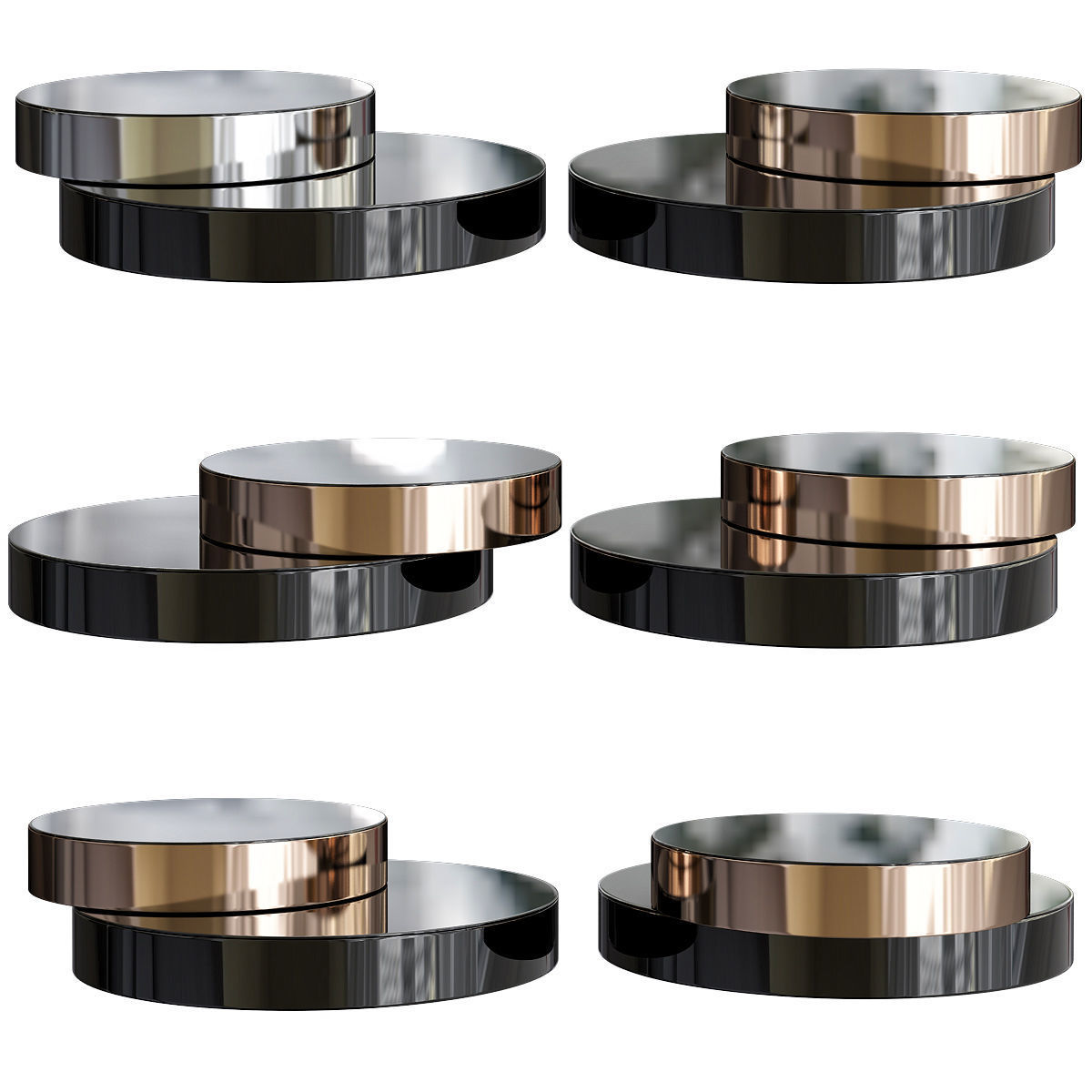 COFEE TABLE Collection 18 Pieces 3d model 3D model_15