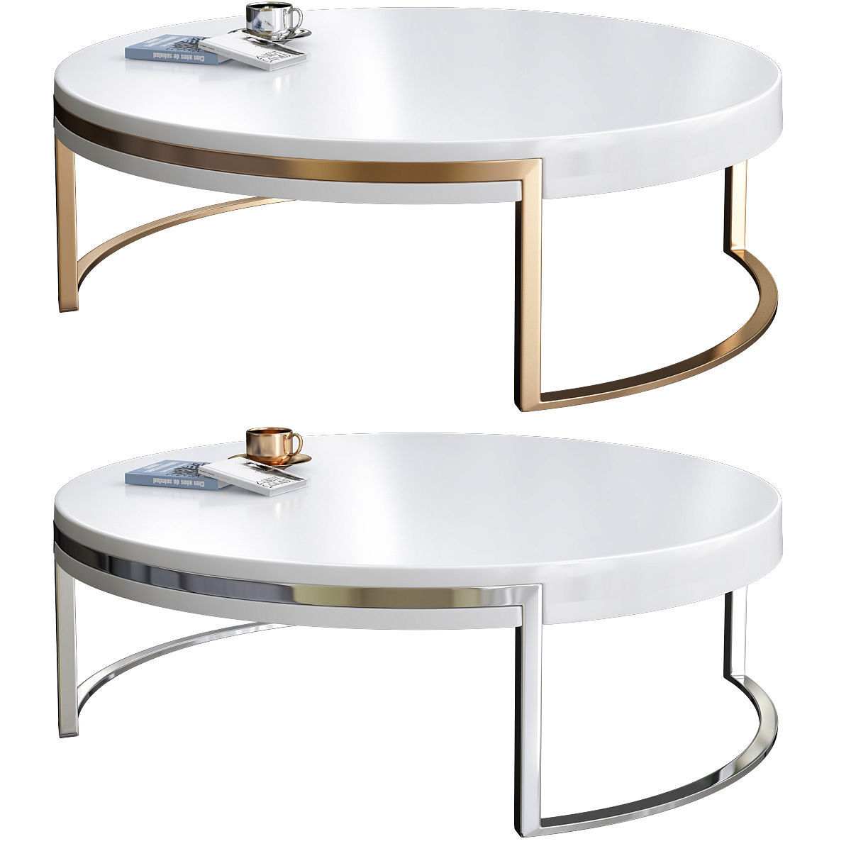 COFEE TABLE Collection 18 Pieces 3d model 3D model_11