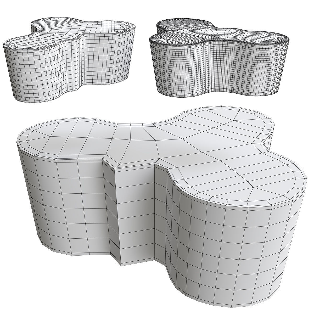 COFEE TABLE Collection 18 Pieces 3d model 3D model_21