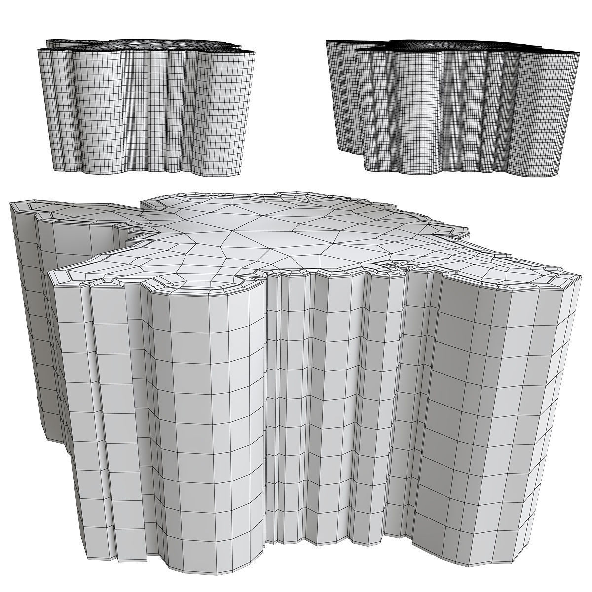 COFEE TABLE Collection 18 Pieces 3d model 3D model_5