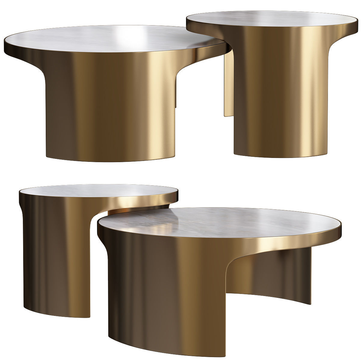 COFEE TABLE Collection 18 Pieces 3d model 3D model_14