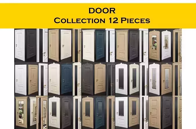 DOOR Collection 12 Pieces 3d model