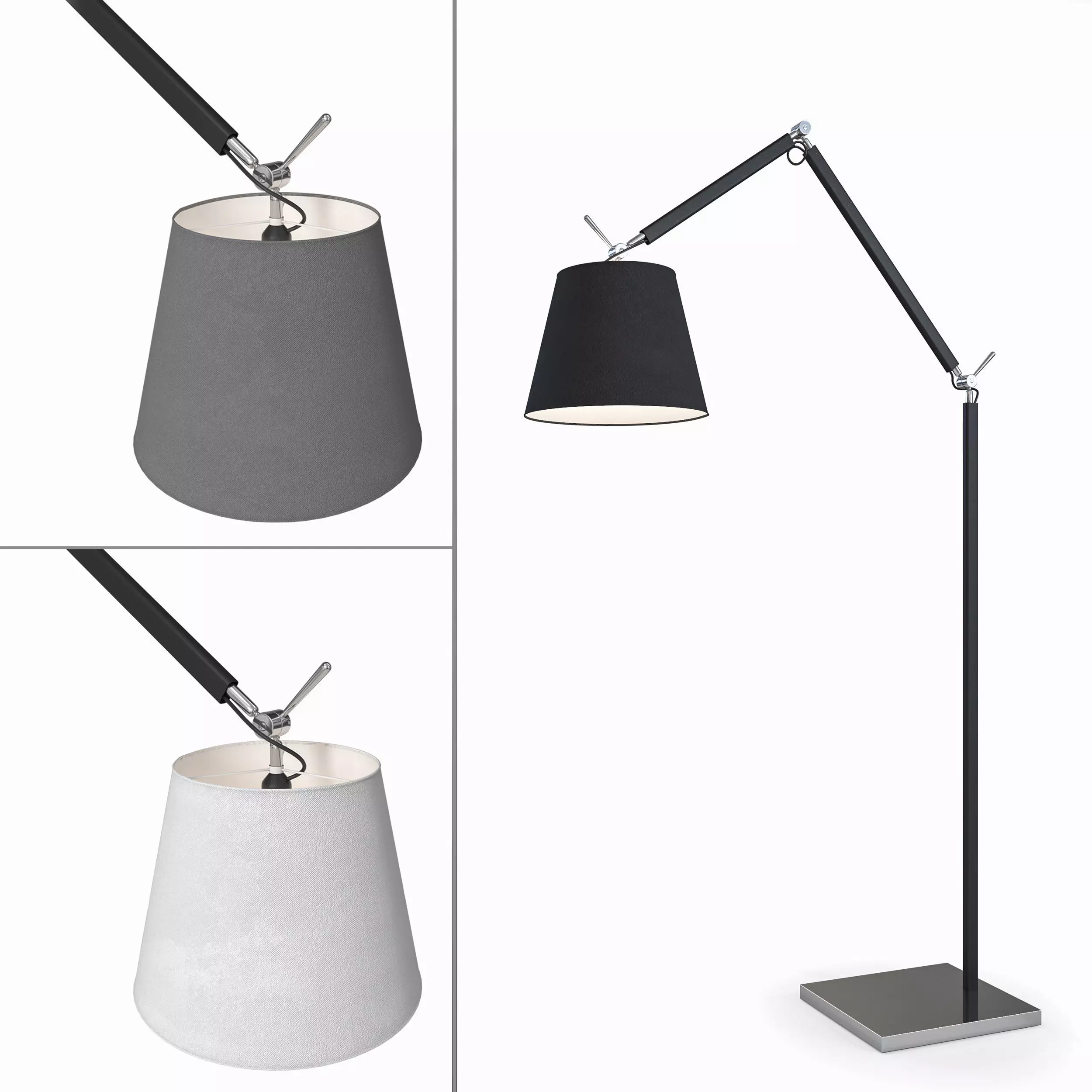 Floor lamp Azzardo Zyta 3D model_0