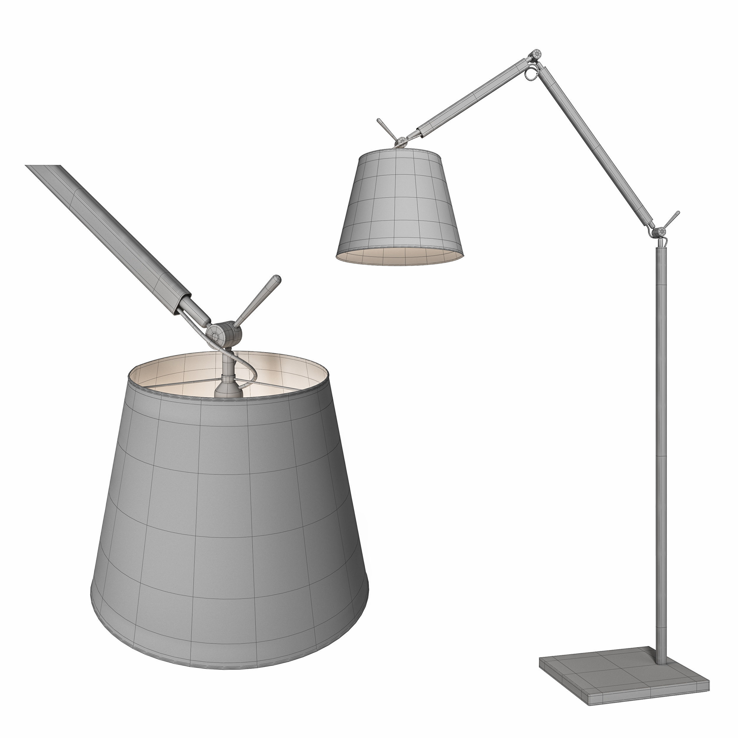 Floor lamp Azzardo Zyta 3D model_5