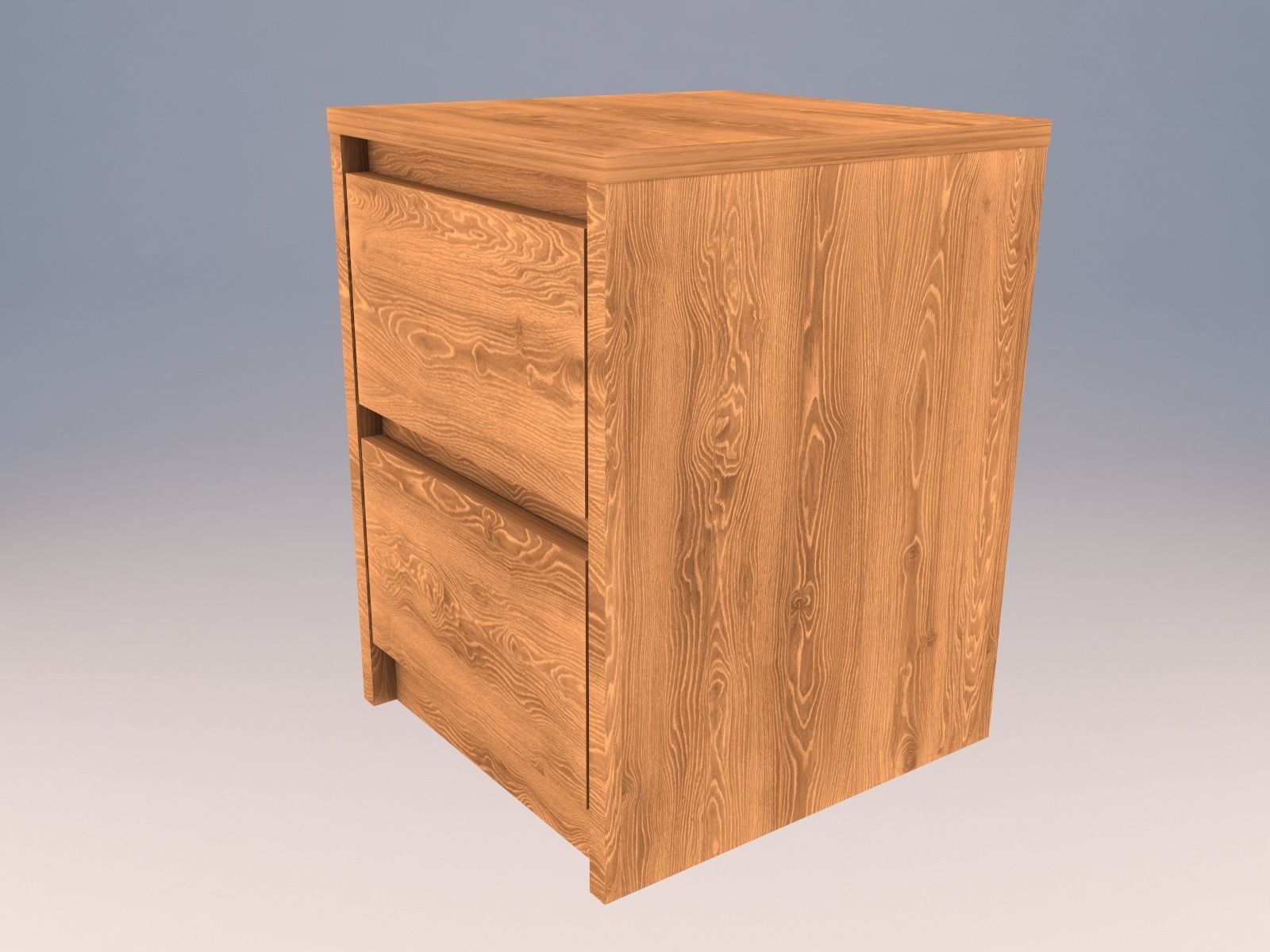 SKREIA  commode 2in1 Low-poly 3D model_3