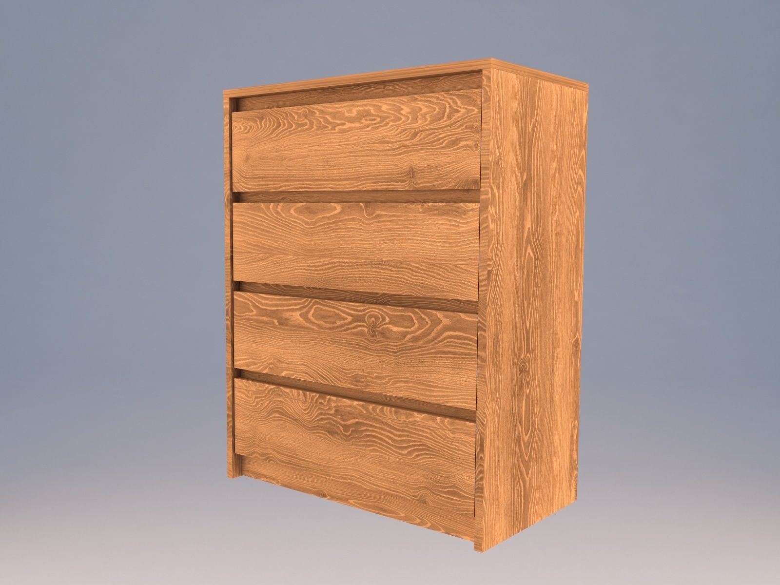 SKREIA  commode 2in1 Low-poly 3D model_11