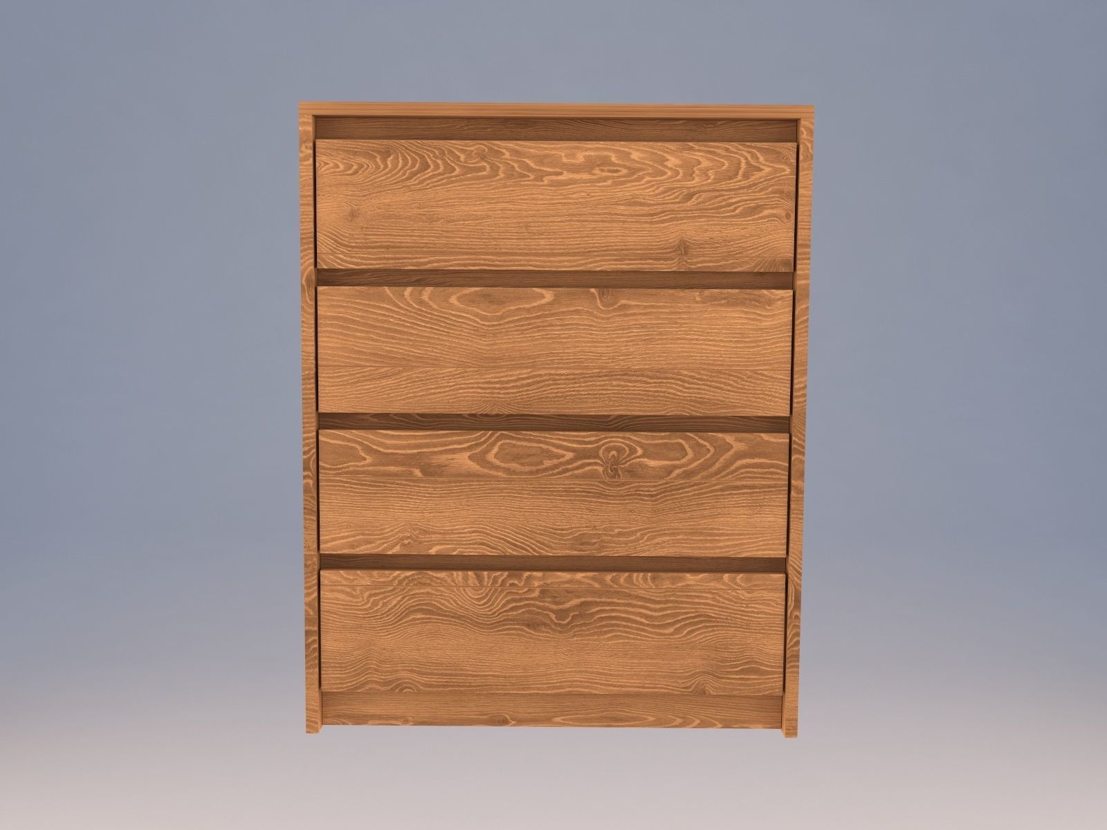 SKREIA  commode 2in1 Low-poly 3D model_9