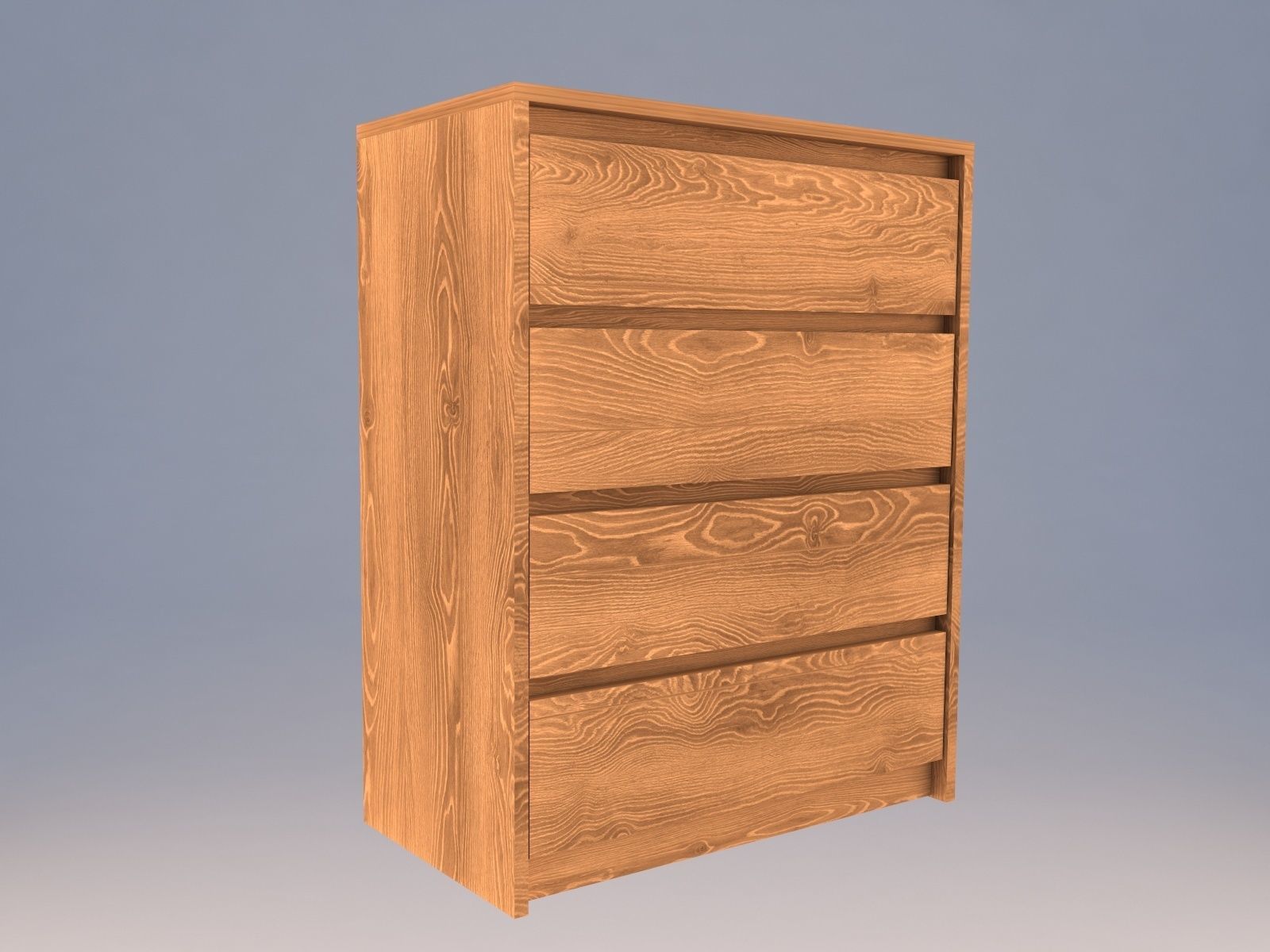 SKREIA  commode 2in1 Low-poly 3D model_10