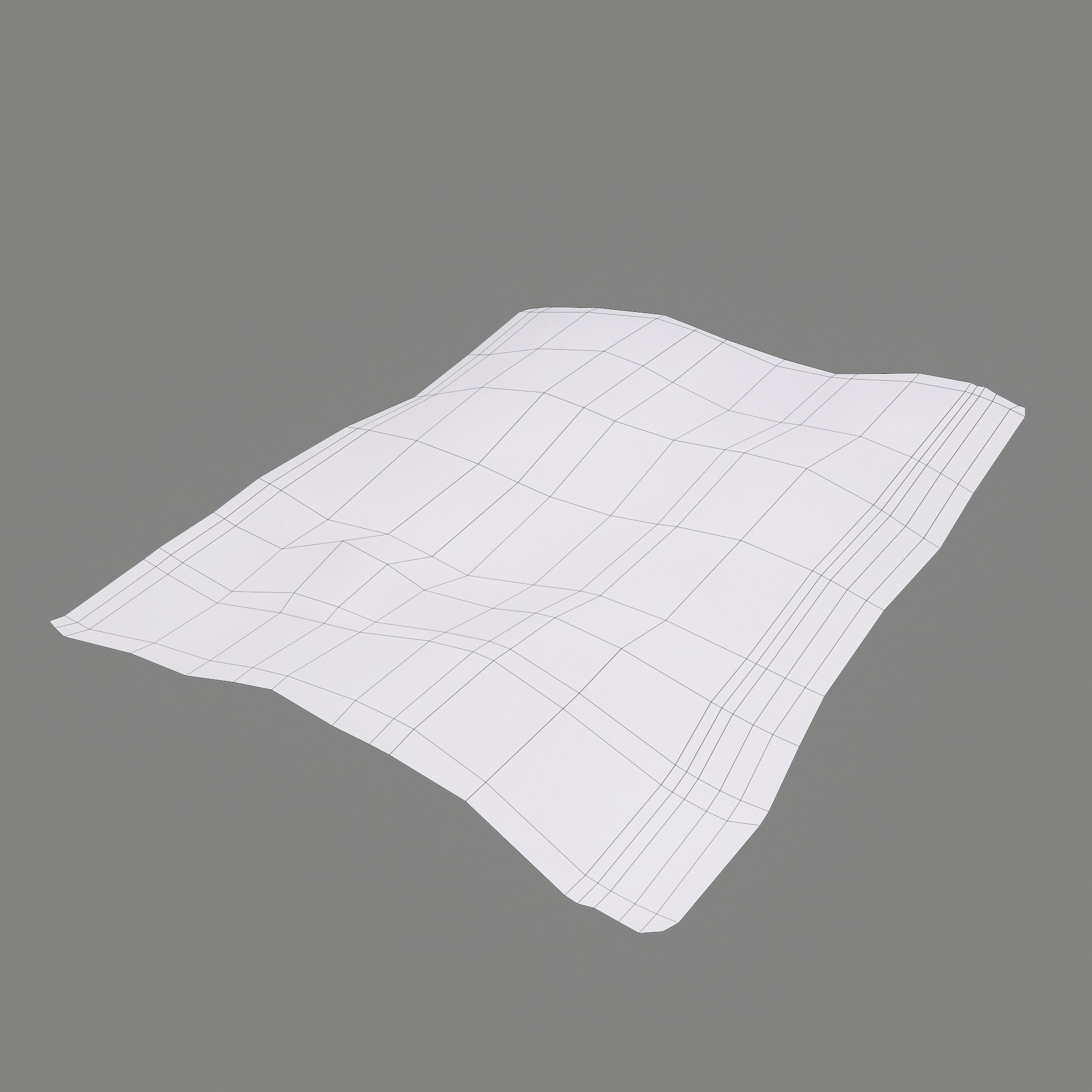 Worn Medieval Paper with Figures Free low-poly 3D model_23