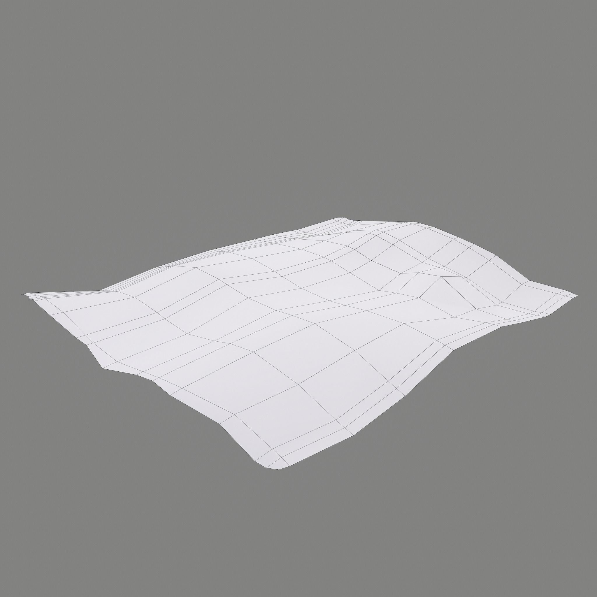 Worn Medieval Paper with Figures Free low-poly 3D model_19