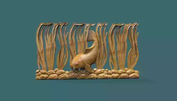 Underwater bas relief