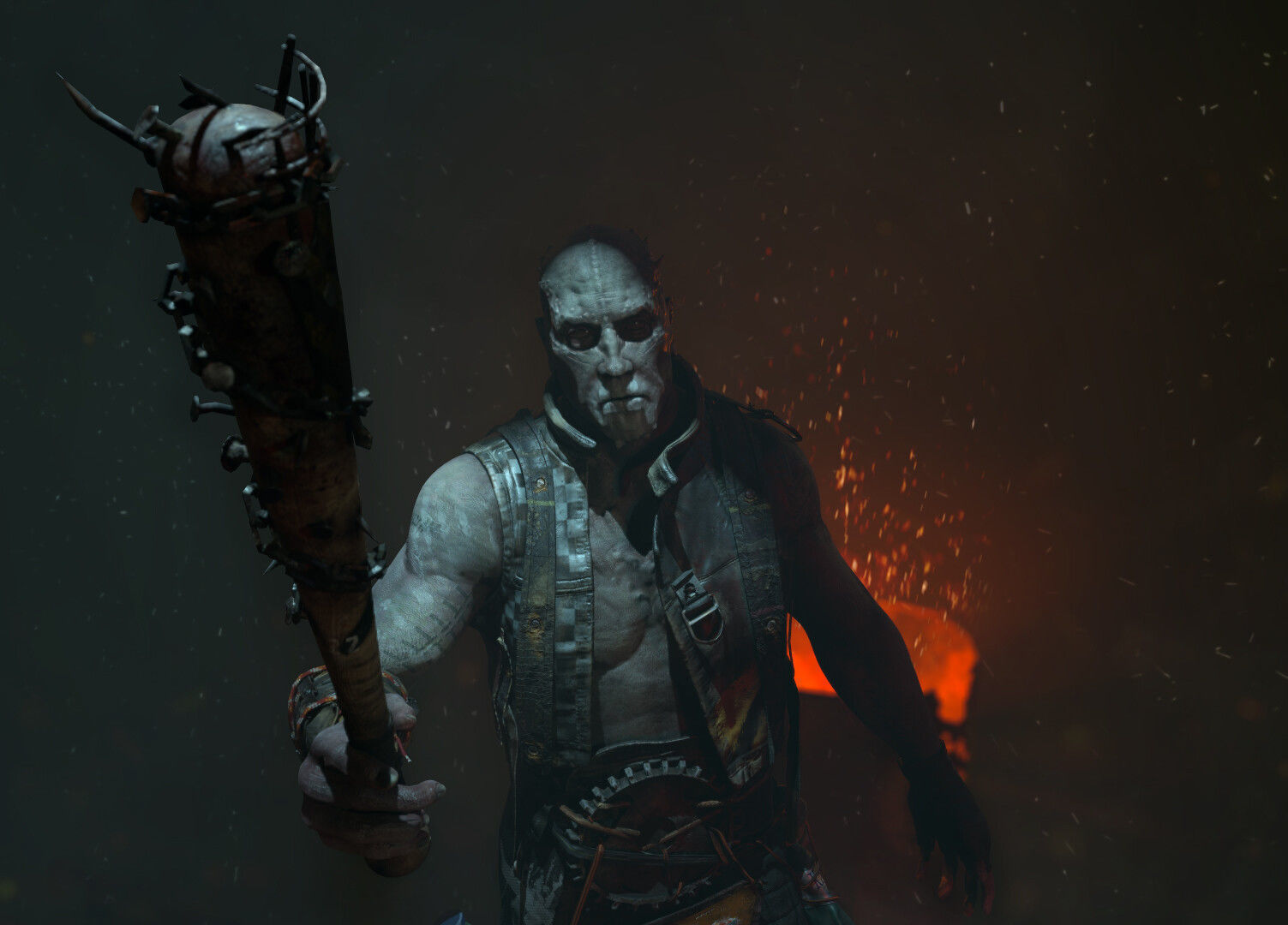 Baseball Bat Low-poly 3D model_6