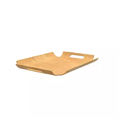 Wooden tray 3D model