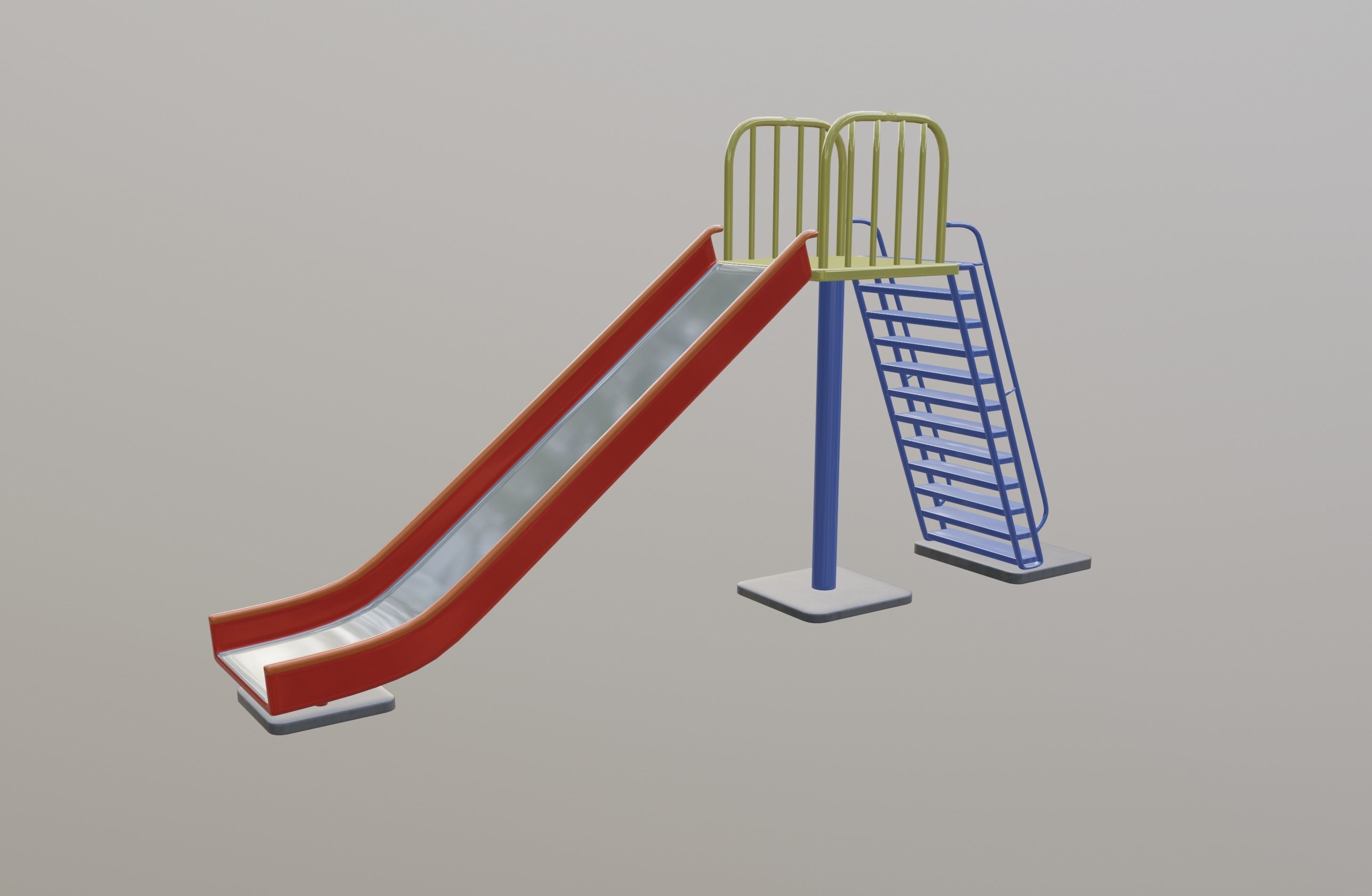 Park Slide 3D model_4