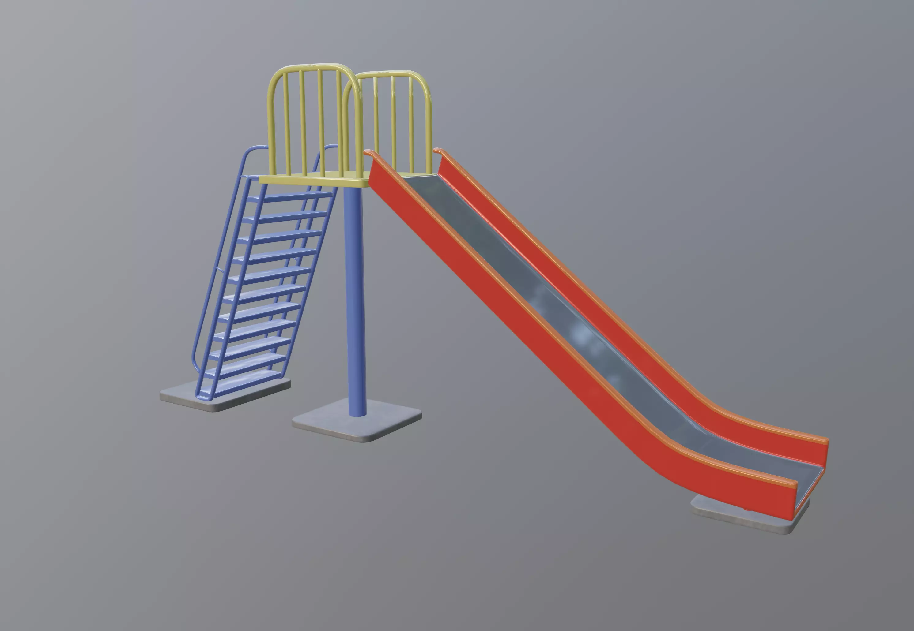 Park Slide 3D model_0
