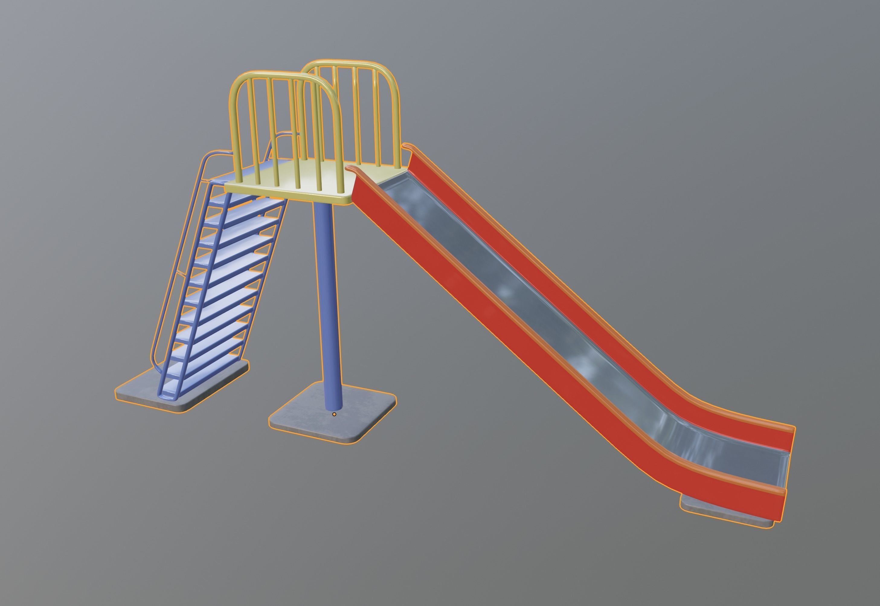 Park Slide 3D model_12