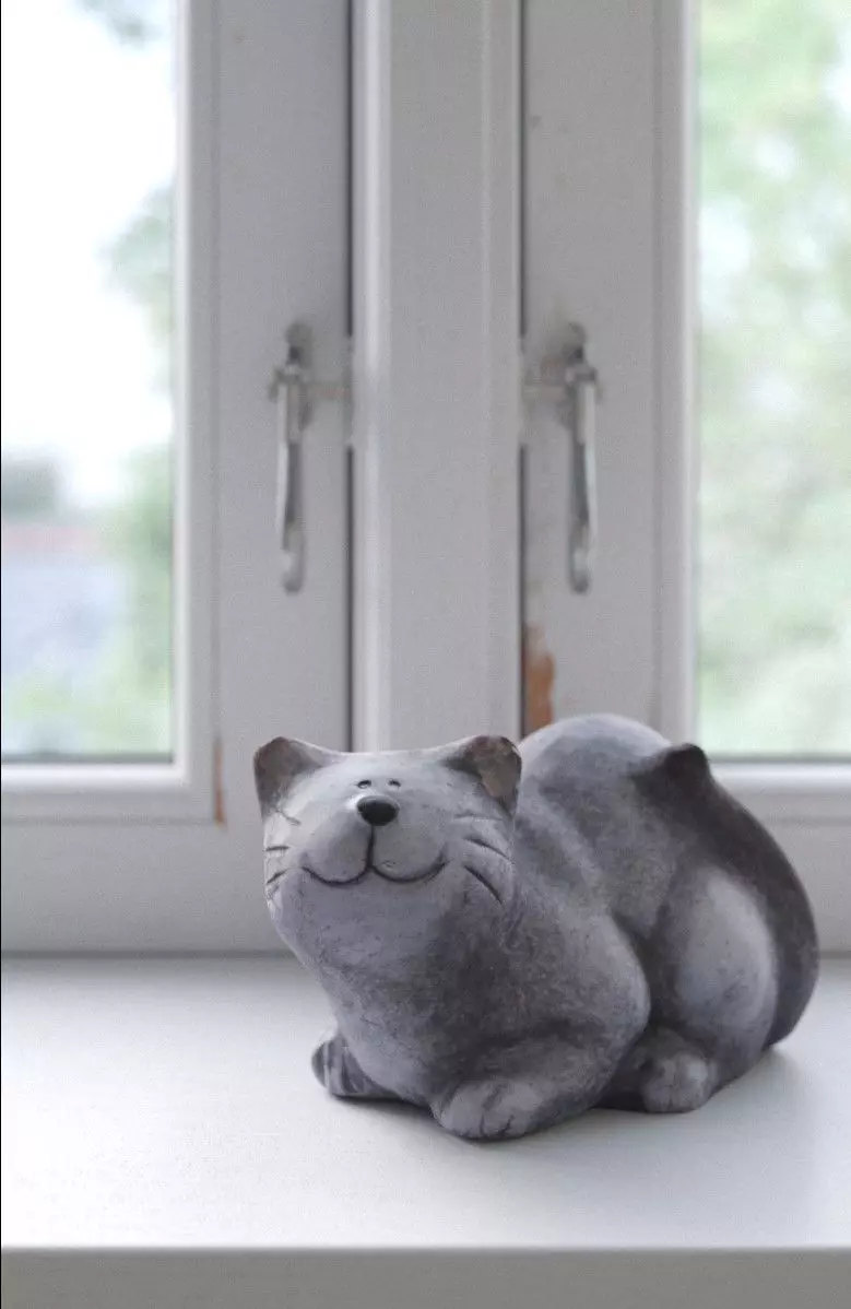 Realistic Stone Cat photoscanned model 3D model