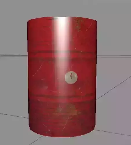 Drum lowpoly barrel