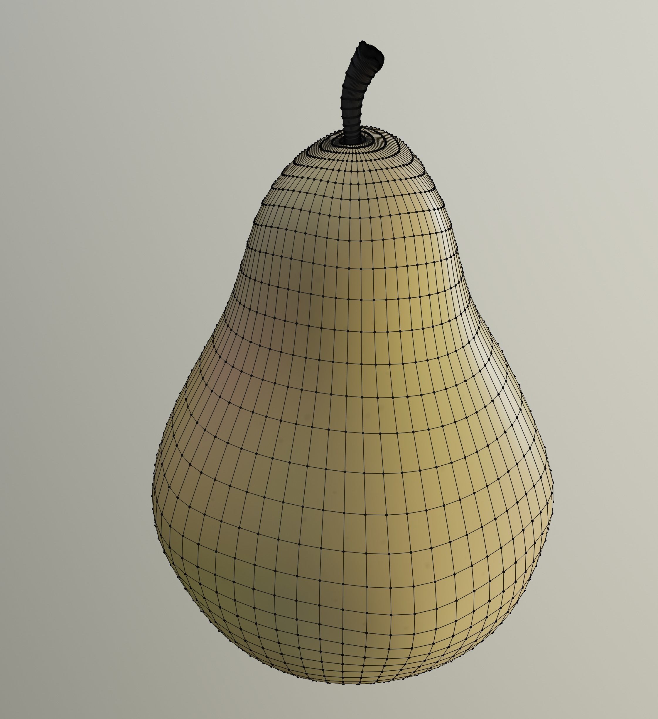 Pear with Shapes 3D model_11