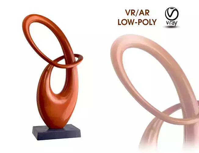 Modern Curved Sculpture